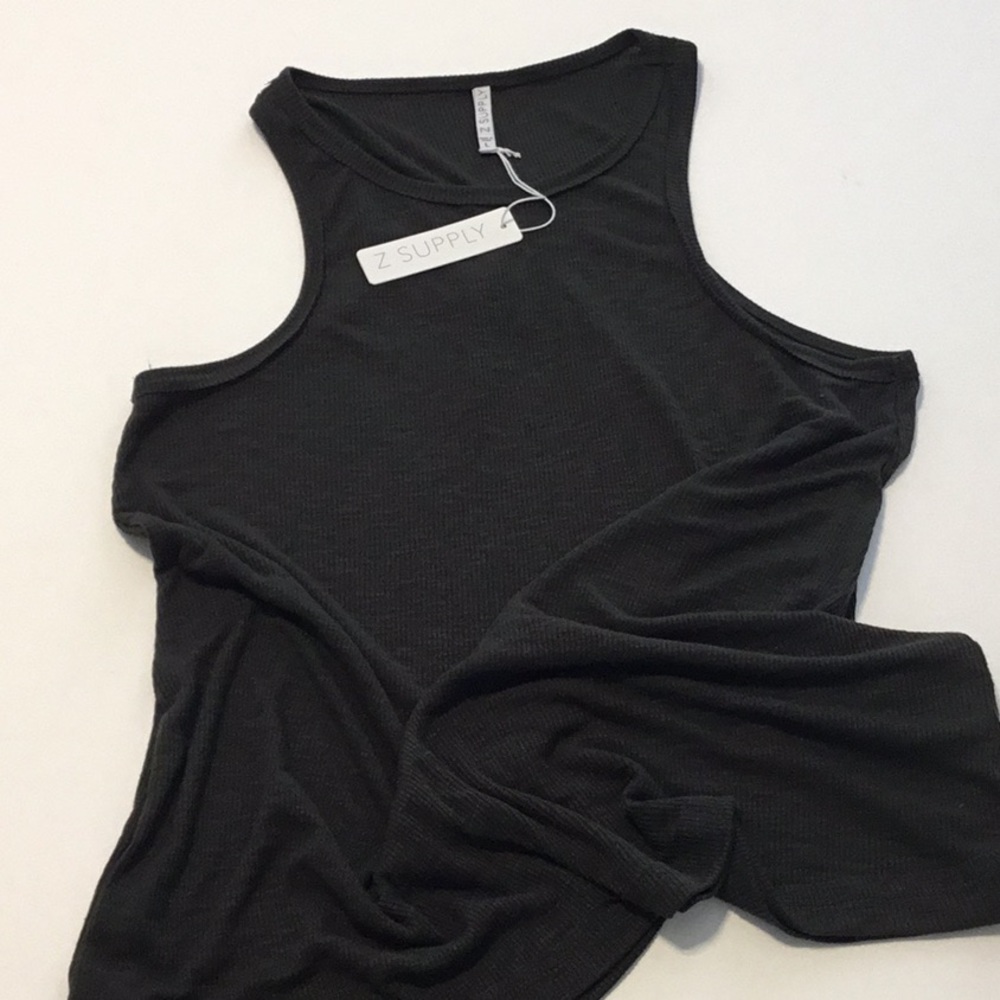 Z Supply Hunter Green sleeveless tee, L